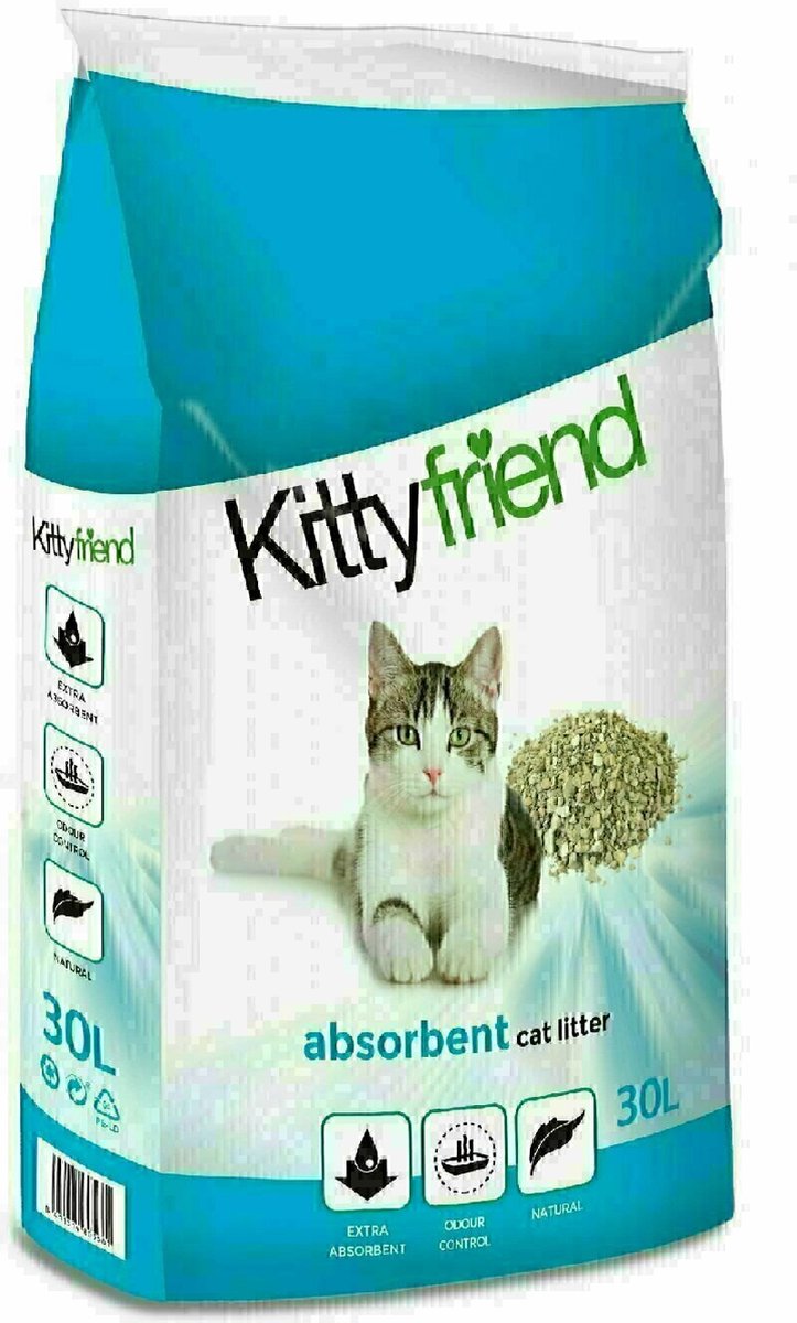Miniatuur van productfoto 2 van Kittyfriend Absorbent - Kattenbakvulling - 30 l
