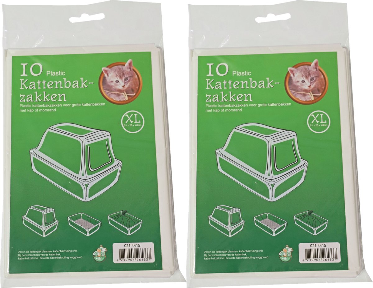 Productfoto 1 van Booda Box Kattenbakzakken - 10 st - 51x20x46 cm