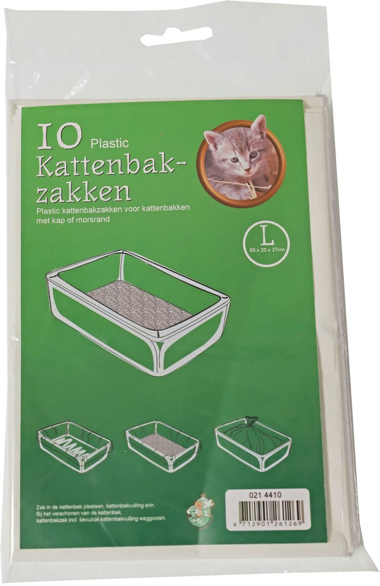 Miniatuur van productfoto 4 van Booda Box Kattenbakzakken - 10 st - 51x20x46 cm