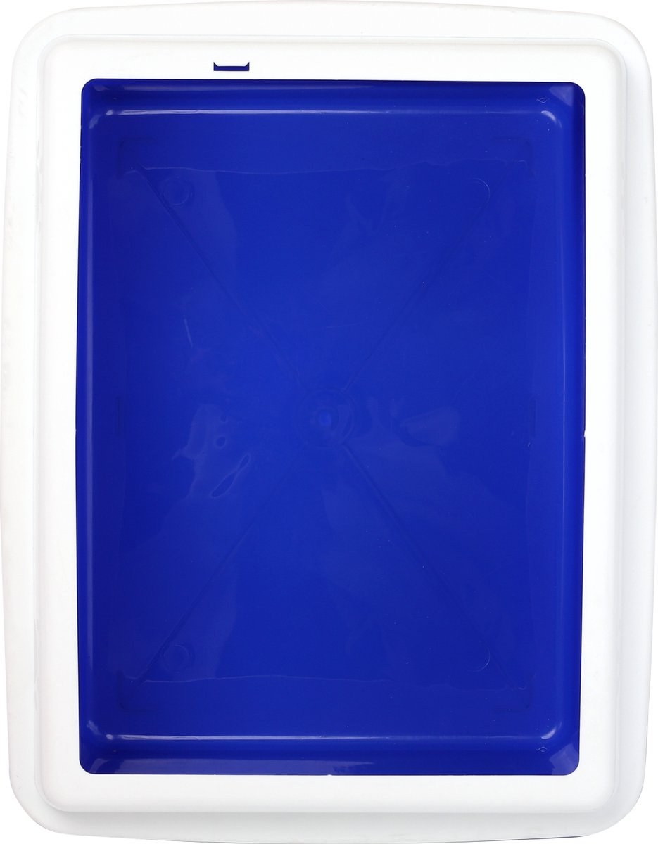 Productfoto 1 van Nobleza Open kattenbak - Kattenbak met hoge afneembare spatrand - Blauw