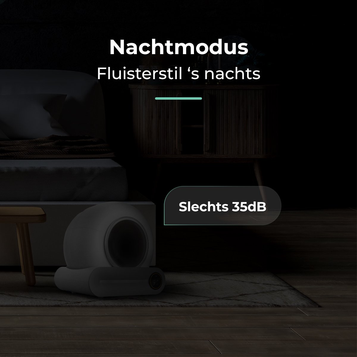 Miniatuur van productfoto 6 van Cellavi VI-A - Automatische Kattenbak - Zelfreinigende Kattenbak - XXL - Voor Grote Katten - Met App en Touchscreen - 65L