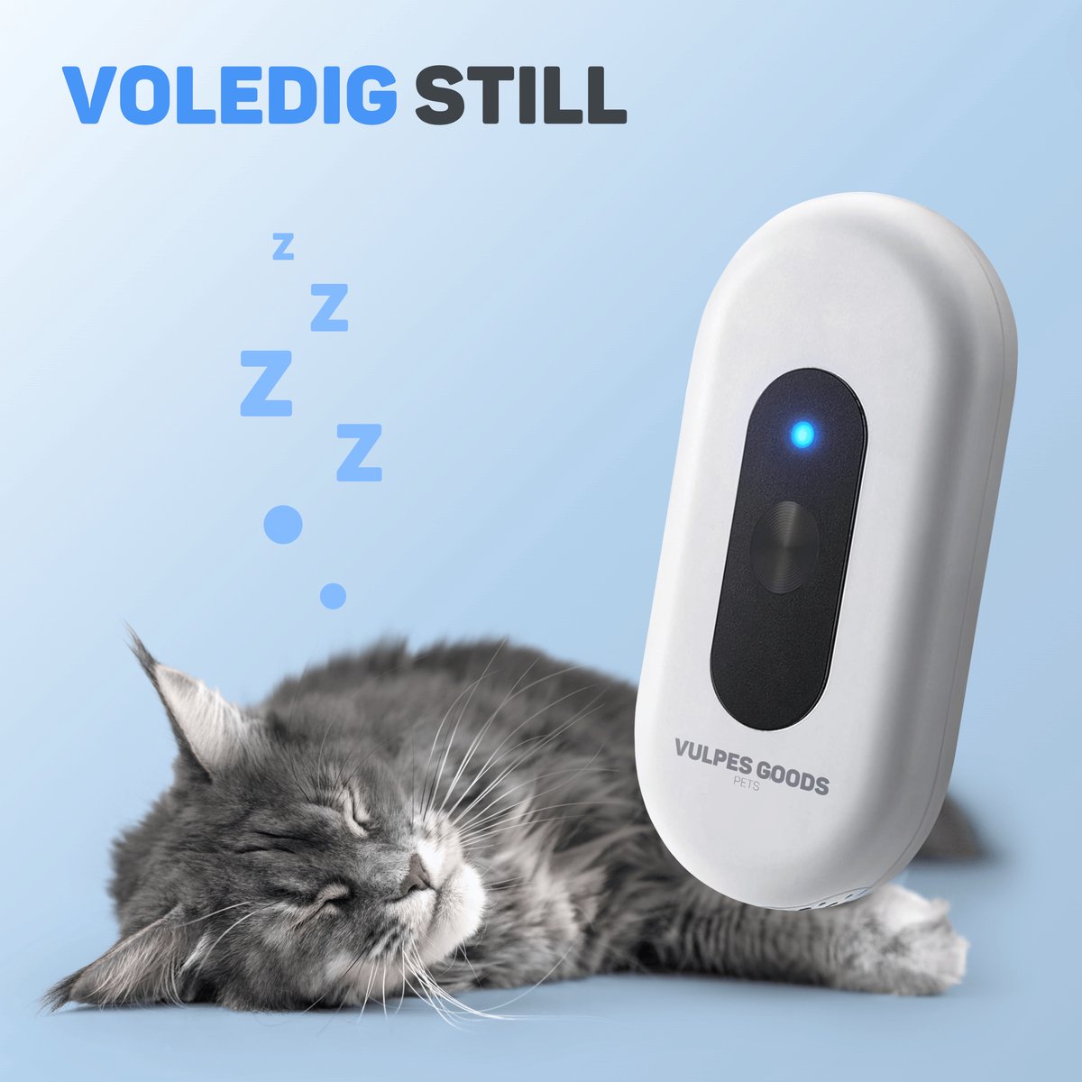 Miniatuur van productfoto 2 van Vulpes Goods® Pets - Kattenbak Geurverdrijver - Kattengeurverwijderaar - Actieve zuurstof, ozon & ionen - Oplaadbaar - Air Eliminator - Wit - PRO versie