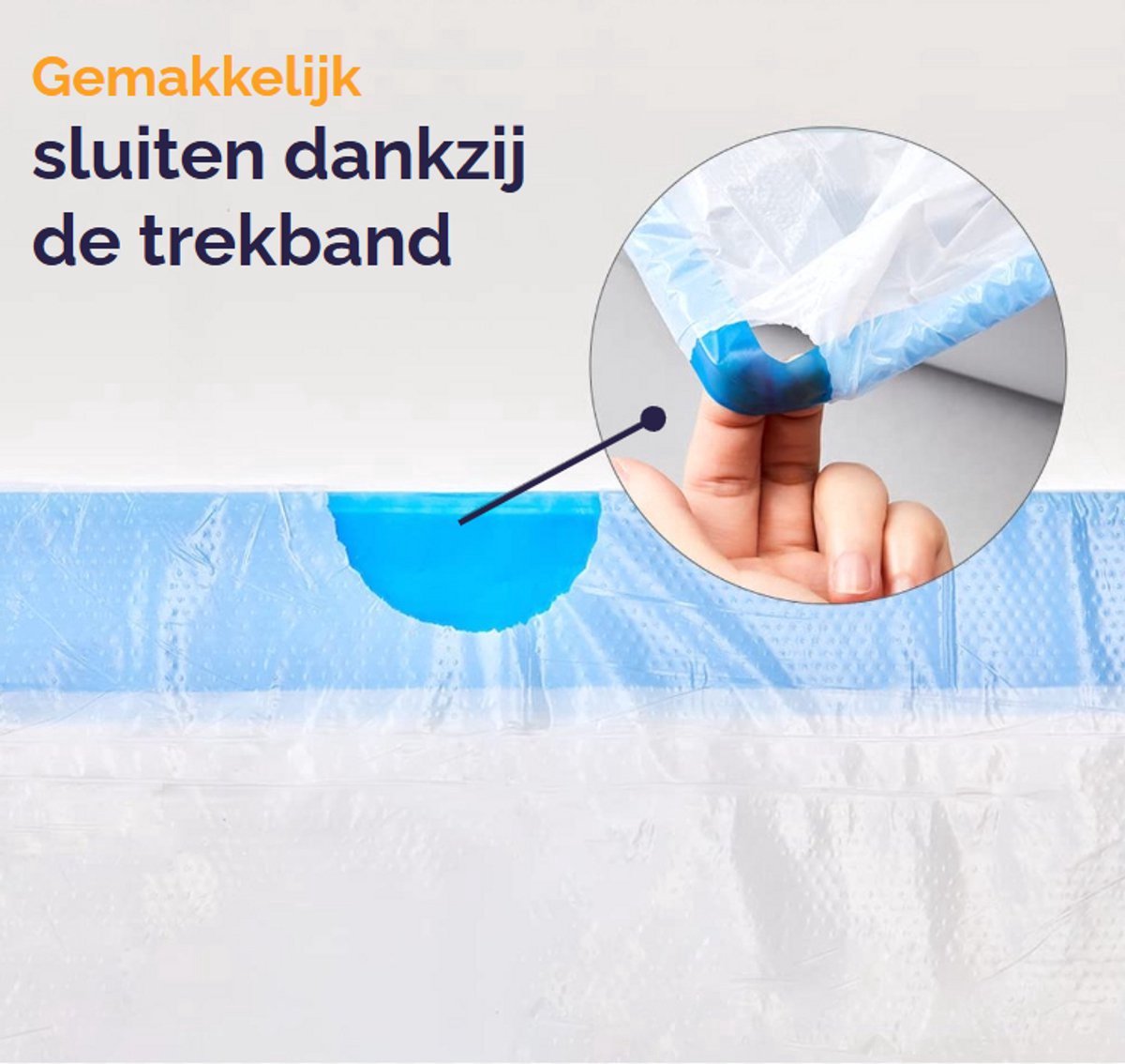 Miniatuur van productfoto 2 van 6 rollen Viervoeter Kattenbakzakken voor Zelfreinigende Kattenbak - Extra stevig - Automatische kattenbakzakken - 15 stuks per rol - 45×50CM