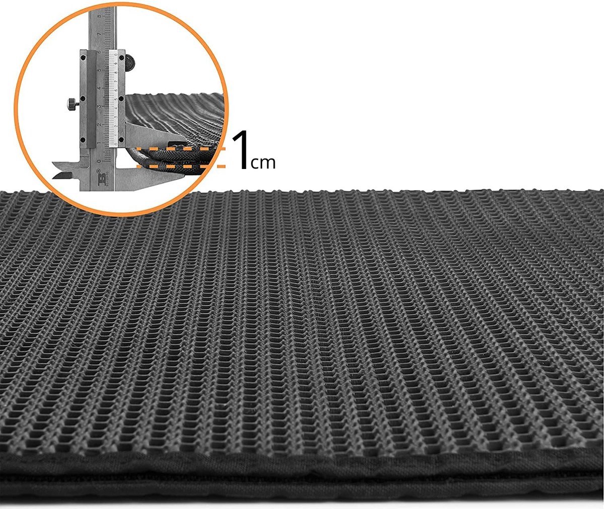 Miniatuur van productfoto 8 van Behave Kattenbakmat - Grit Opvanger - Waterdicht - Dubbele laag - Uitloopmat - Zwart - 30 x 30 cm