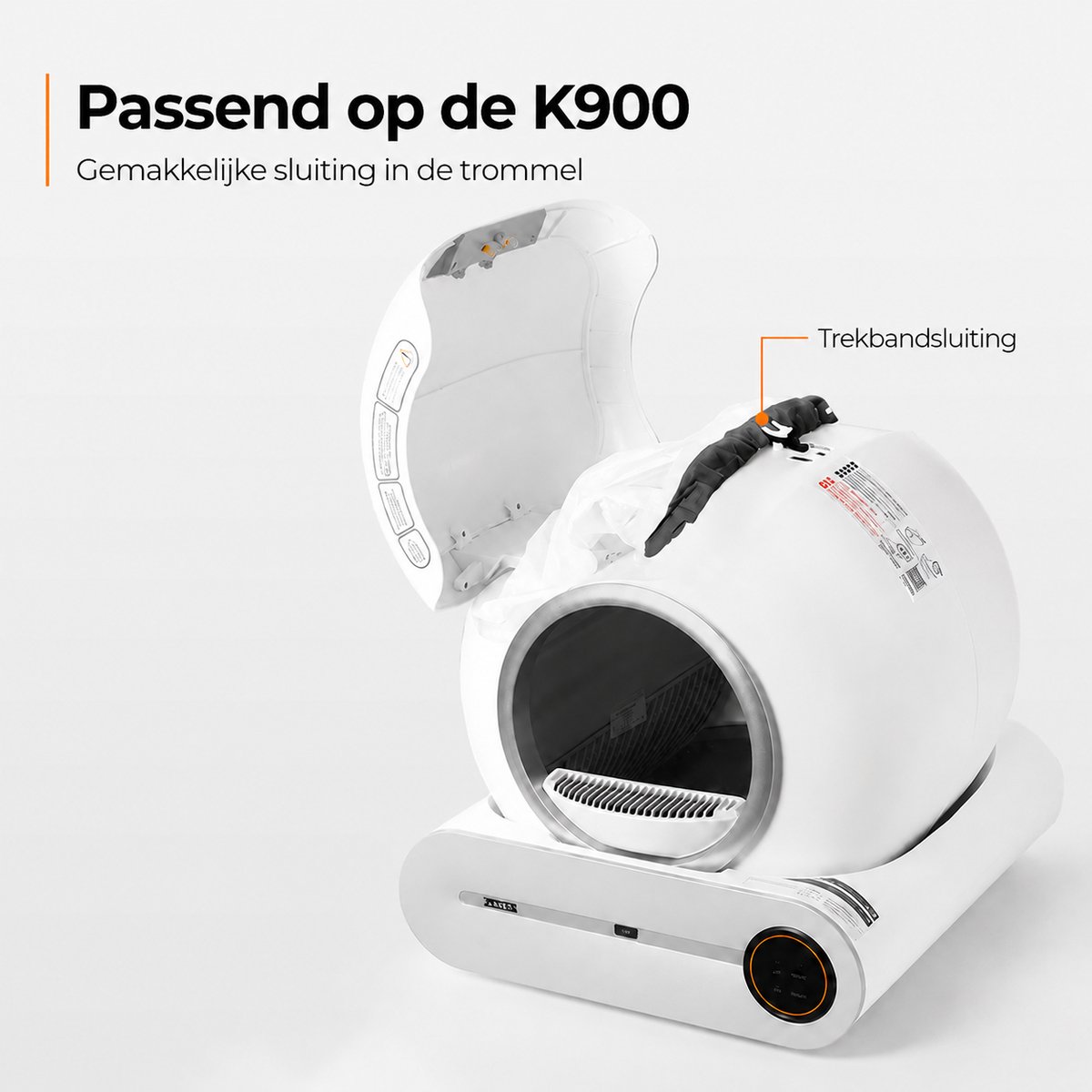 Miniatuur van productfoto 2 van 5 rollen Zedar Kattenbakzakken voor Zedar K1200 & K900 Kattenbak Zelfreinigend – Automatische kattenbakzakken – 15 stuks per rol