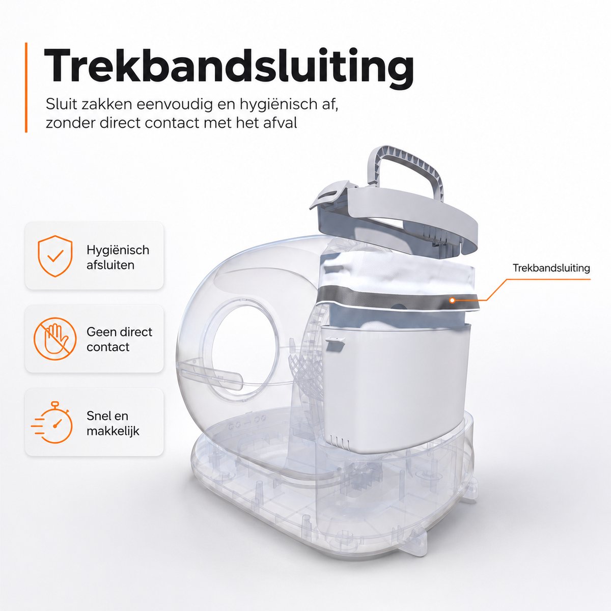 Miniatuur van productfoto 3 van 5 rollen Zedar Kattenbakzakken voor Zedar K1200 & K900 Kattenbak Zelfreinigend – Automatische kattenbakzakken – 15 stuks per rol