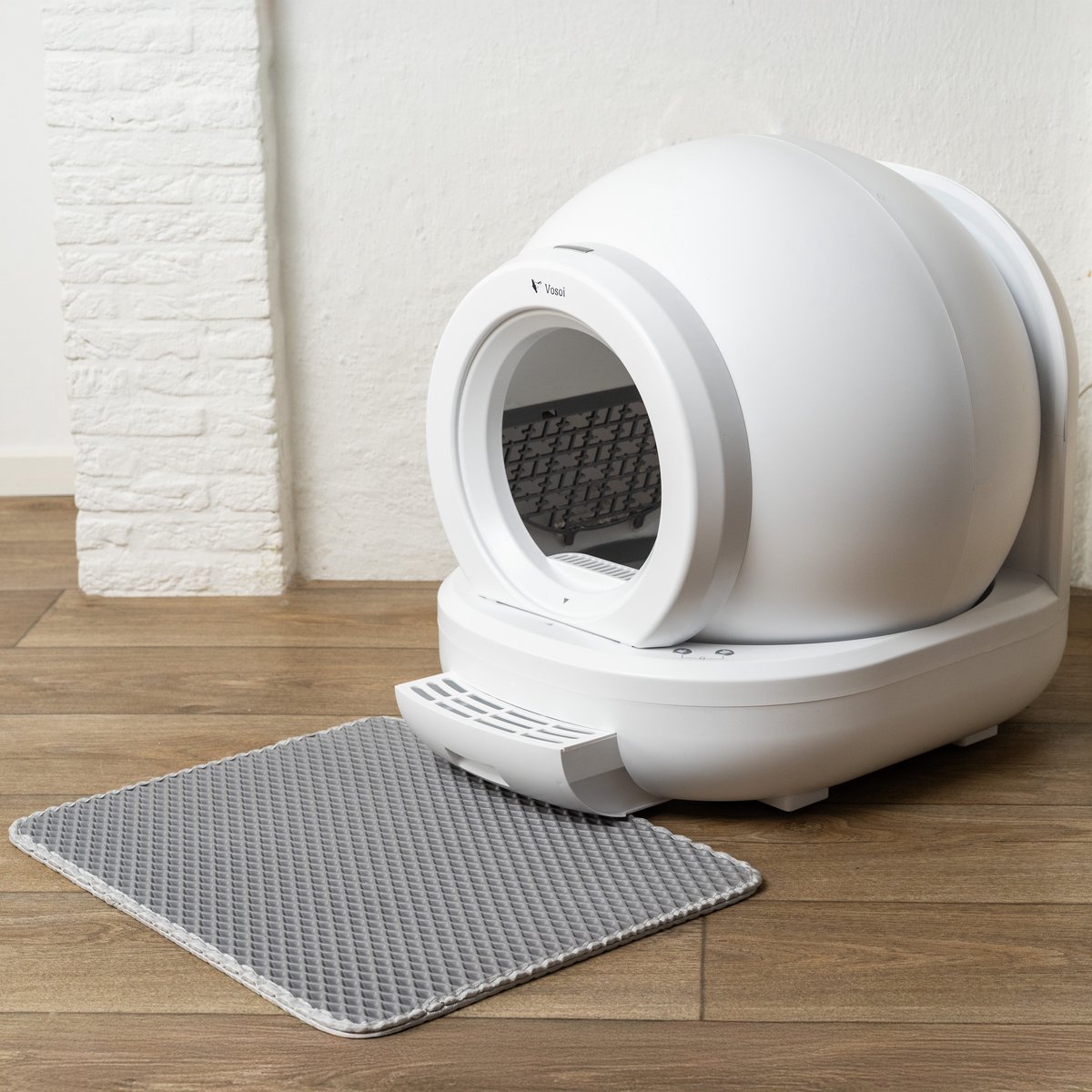 Miniatuur van productfoto 9 van Vosoi Automatische Kattenbak - Zelfreinigende Kattenbak - Bedienen via App - Inc. matje met 5 rollen opvangzakjes en 2 geurfilters - 65L