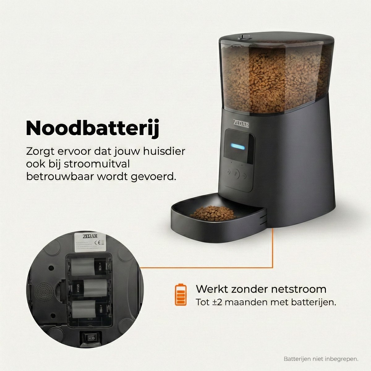 Miniatuur van productfoto 9 van Automatische Kattenbak - Zelfreinigende Kattenbak - Met kattenbakmat, 3 rollen opvangzakjes en Zedar A600 voerautomaat