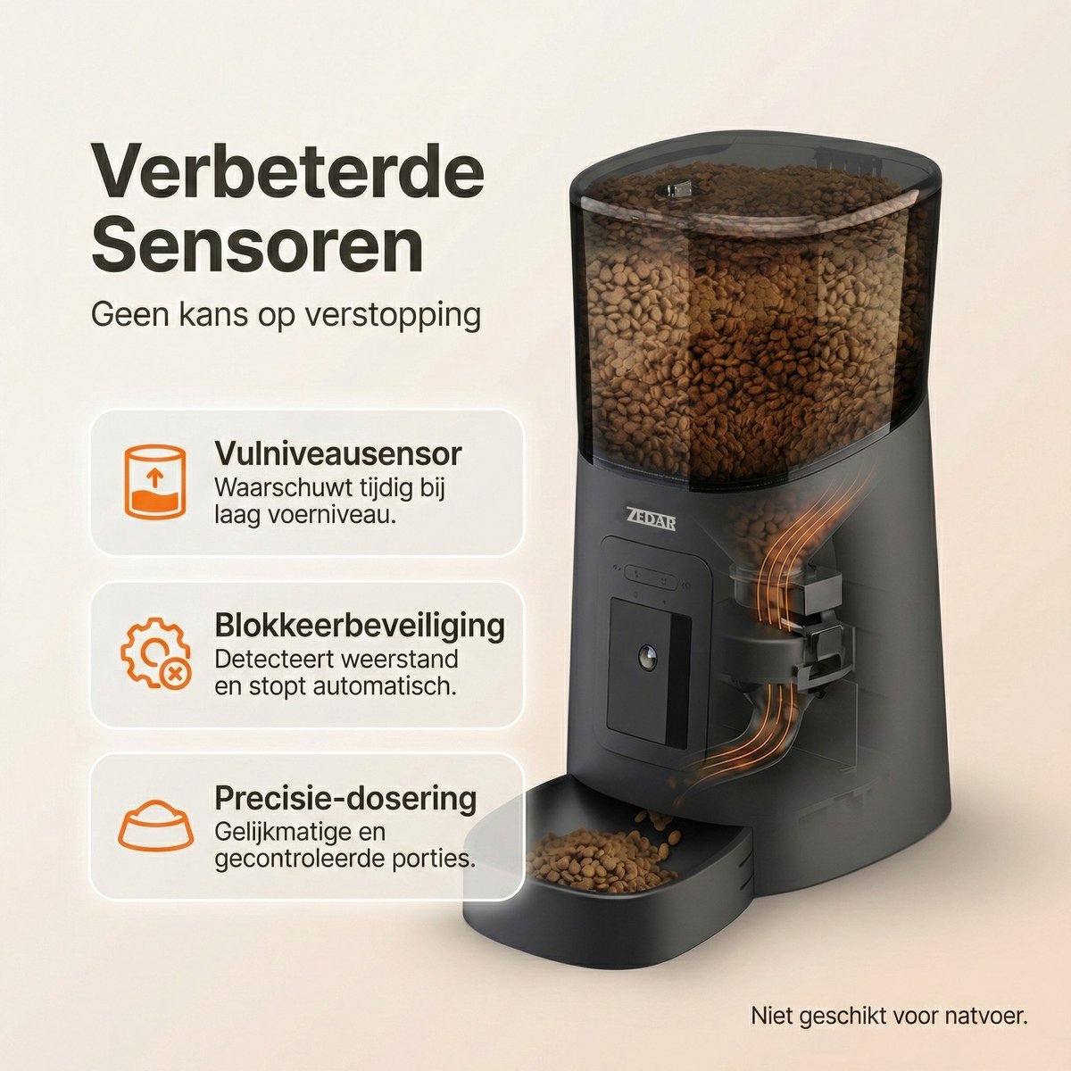 Miniatuur van productfoto 3 van Automatische Kattenbak - Zelfreinigende Kattenbak - Met kattenbakmat, 3 rollen opvangzakjes en Zedar A900 voerautomaat