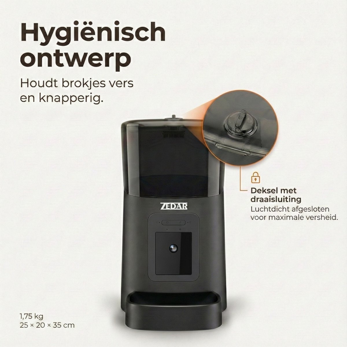 Miniatuur van productfoto 6 van Automatische Kattenbak - Zelfreinigende Kattenbak - Met kattenbakmat, 3 rollen opvangzakjes en Zedar A900 voerautomaat