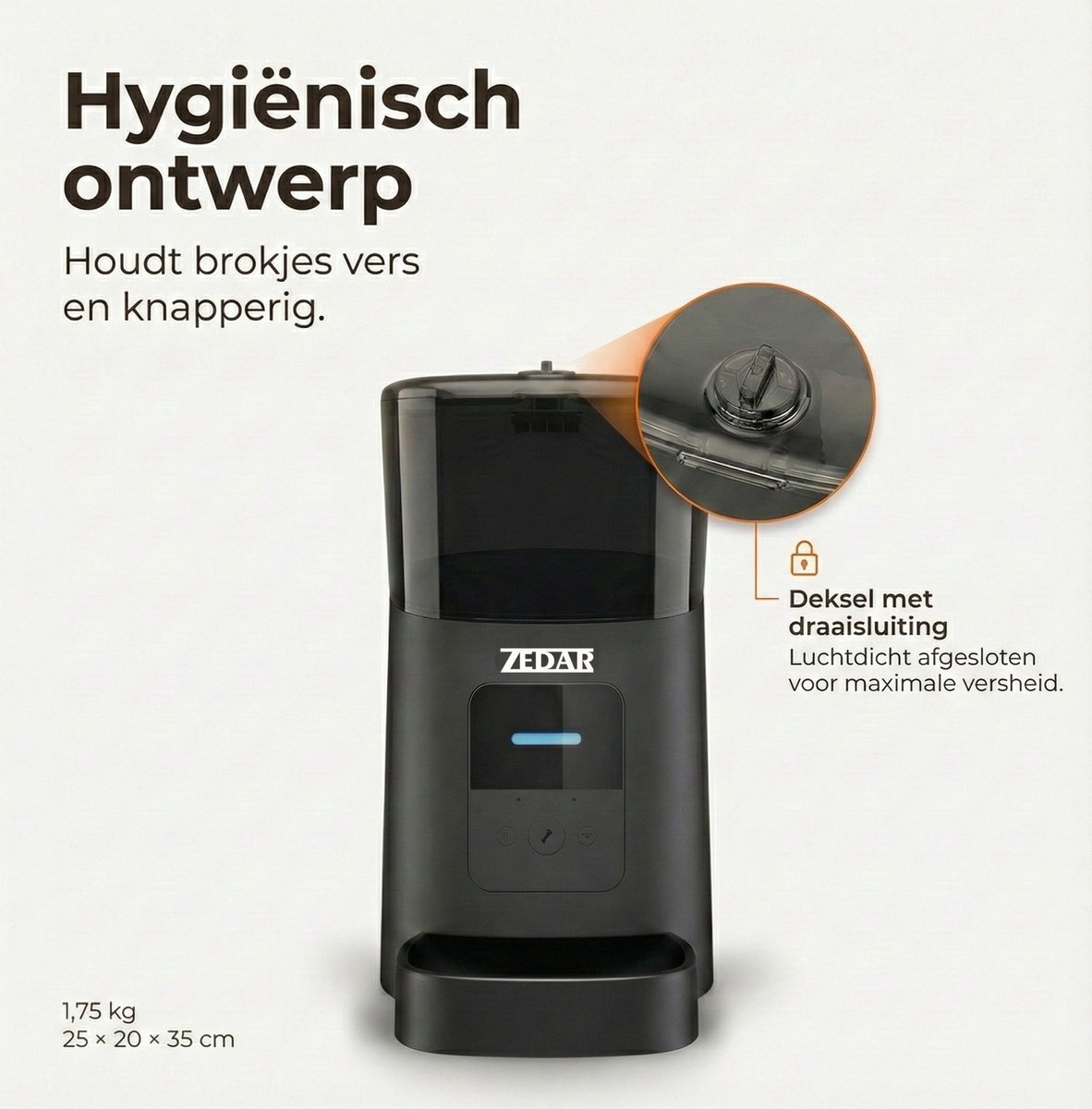 Miniatuur van productfoto 6 van Automatische Kattenbak - Zelfreinigende Kattenbak - Met kattenbakmat, 8 rollen opvangzakjes en Zedar A600 voerautomaat