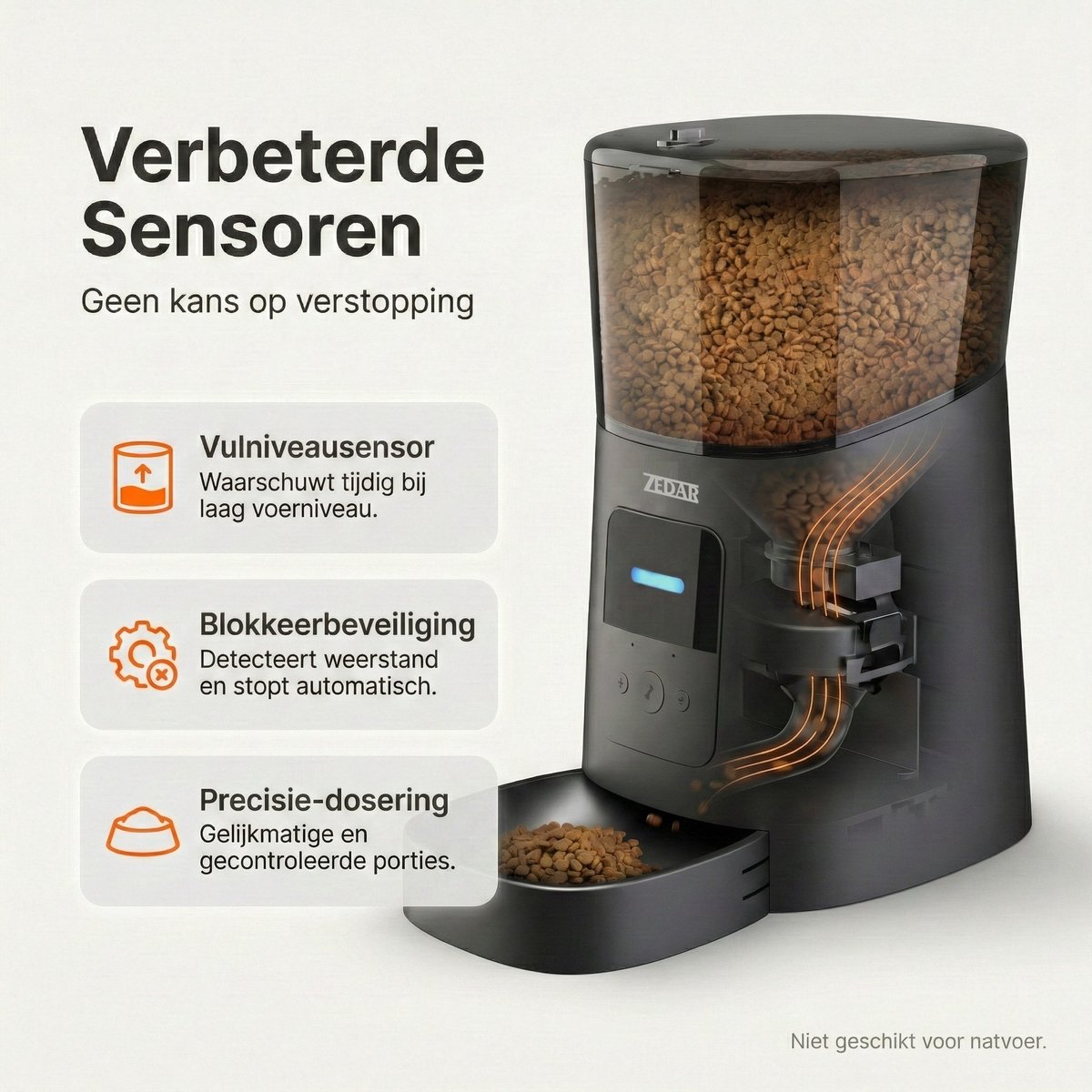 Miniatuur van productfoto 7 van Automatische Kattenbak - Zelfreinigende Kattenbak - Met kattenbakmat, 8 rollen opvangzakjes en Zedar A600 voerautomaat