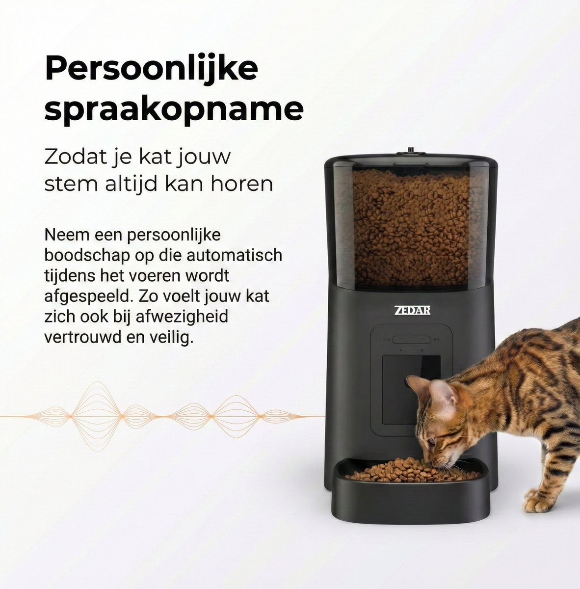 Miniatuur van productfoto 6 van Automatische Kattenbak - Zelfreinigende Kattenbak - Met kattenbakmat, 8 rollen opvangzakjes en Zedar A900 voerautomaat