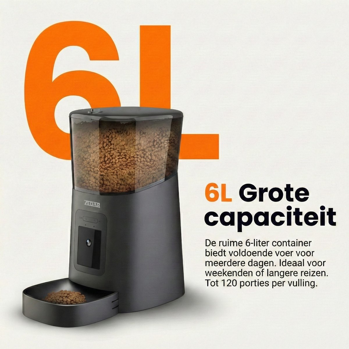 Miniatuur van productfoto 8 van Automatische Kattenbak - Zelfreinigende Kattenbak - Met kattenbakmat, 8 rollen opvangzakjes en Zedar A900 voerautomaat