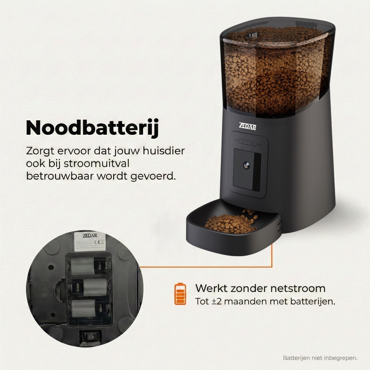 Miniatuur van productfoto 9 van Automatische Kattenbak - Zelfreinigende Kattenbak - Met kattenbakmat, 8 rollen opvangzakjes en Zedar A900 voerautomaat