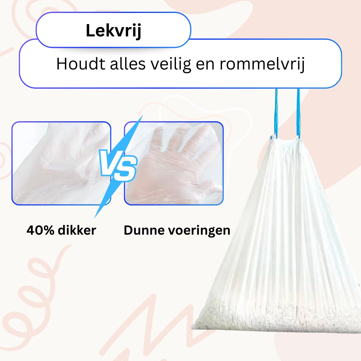 Miniatuur van productfoto 9 van JustValue Kattenbakzakken Uitsluitend Voor Automatische Kattenbakken - 15 rollen - 225 Zakken - 15 Stuks Per Rol - Geschikt voor 65L Kattenbakken