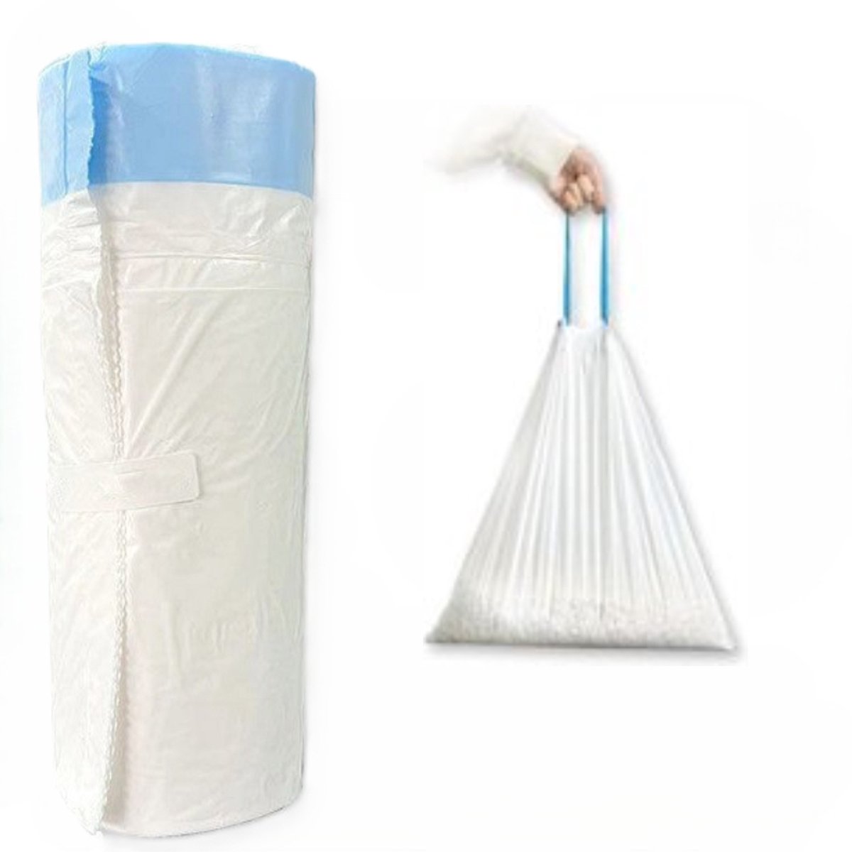 Miniatuur van productfoto 3 van 6 Rollen Kattenbak zakken - 15 Stuks per rol - 45×50CM - Kattenbak afvalzakjes - Met trekband - Automatische kattenbakzakken - LOUZIR