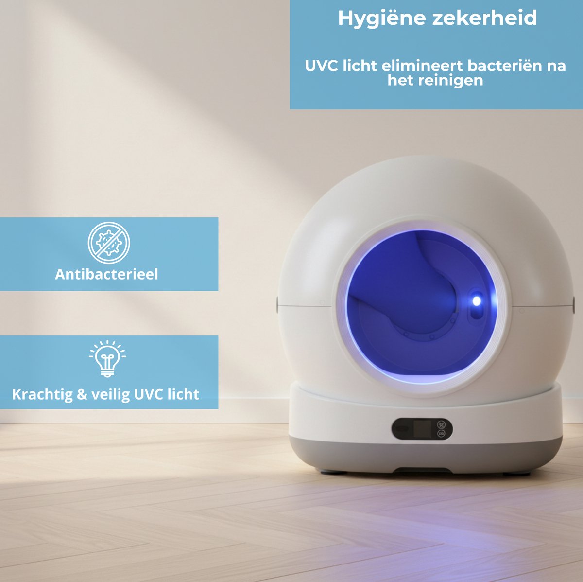 Miniatuur van productfoto 3 van Innova® LitterBox Pro XXL - Automatische Kattenbak - Zelfreinigende Kattenbak - Inclusief App - 82L - Met kattenbakmat en 5 rollen opvangzakjes