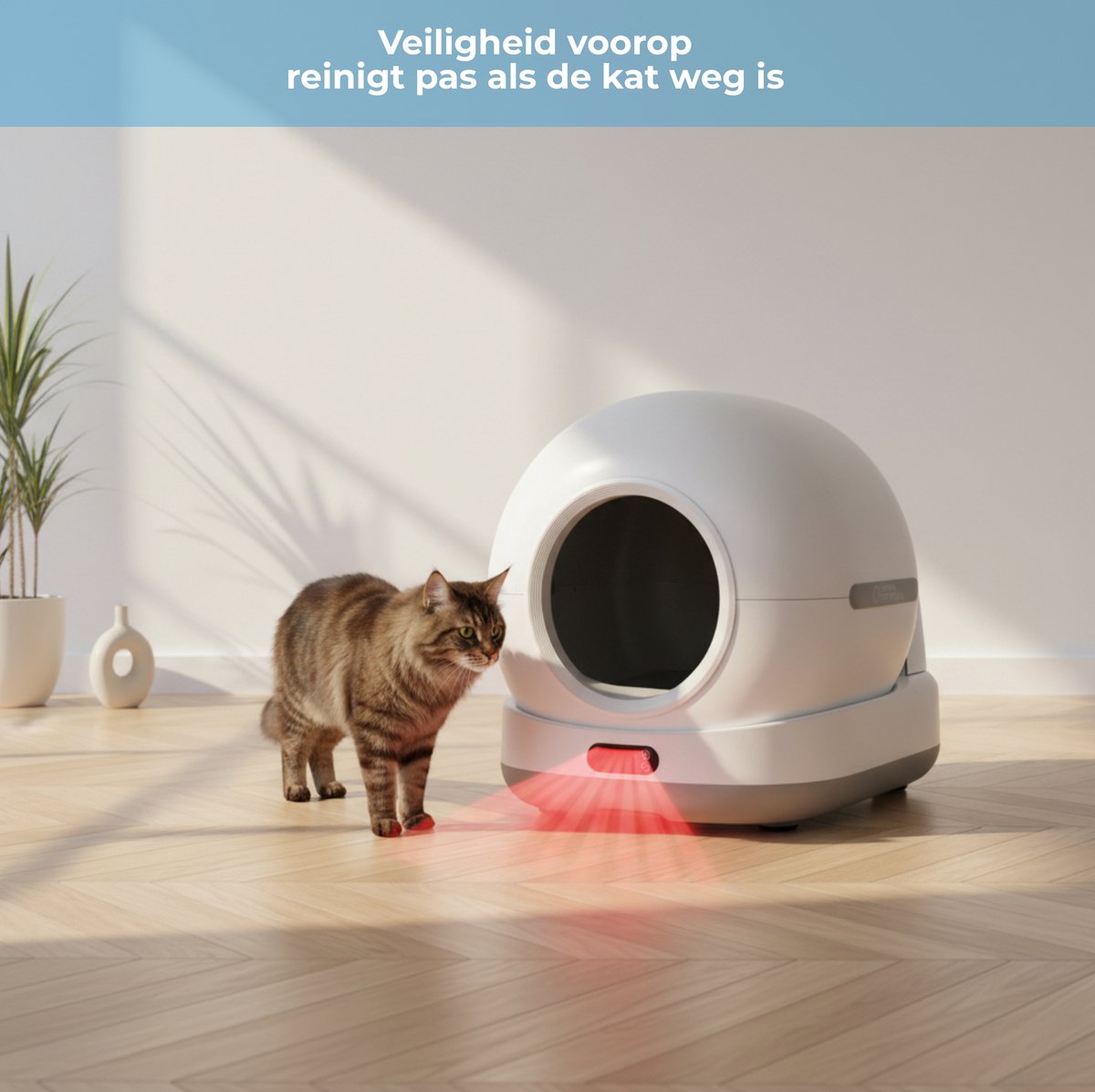 Miniatuur van productfoto 4 van Innova® LitterBox Pro XXL - Automatische Kattenbak - Zelfreinigende Kattenbak - Inclusief App - 82L - Met kattenbakmat en 5 rollen opvangzakjes