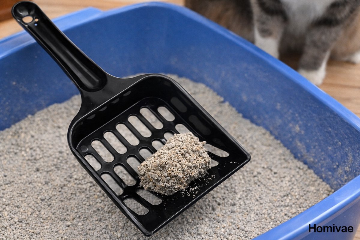 Miniatuur van productfoto 3 van Homivae Kattenbakschep Zwart 20 cm – Kattenbak Schepje – Poep Schep voor Kattenbak