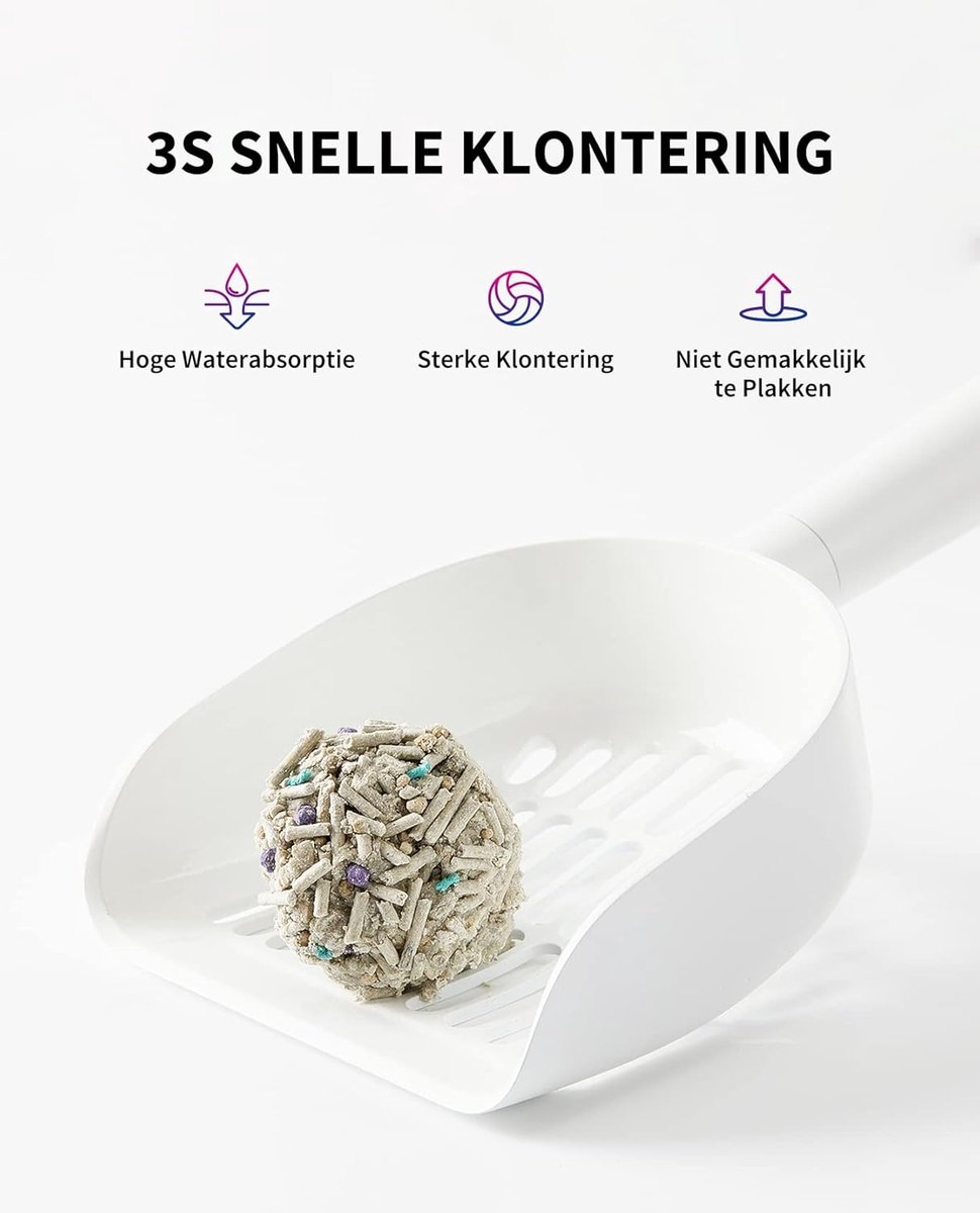 Miniatuur van productfoto 2 van Famanu – 5-in-1 Gemengd Kattenbakbakvulling - Afwasbaar - Geurvrij - Actieve Kool - Extreem Absorberend en Sneldrogend Tofu Kattenbakvulling (Vier Tassen)