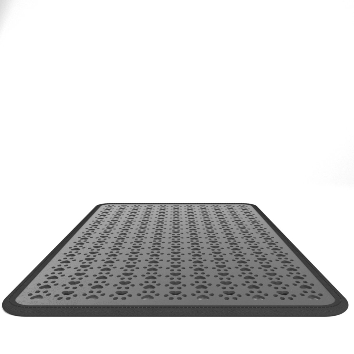 Miniatuur van productfoto 7 van Kattenbakmat - XXL- 75 x 60 cm - Uitloopmat Kat - Kattenmat - Kattenbakvulling - Opvang ruimte - Grit opvanger - Waterdicht - Eco friendly - Antraciet