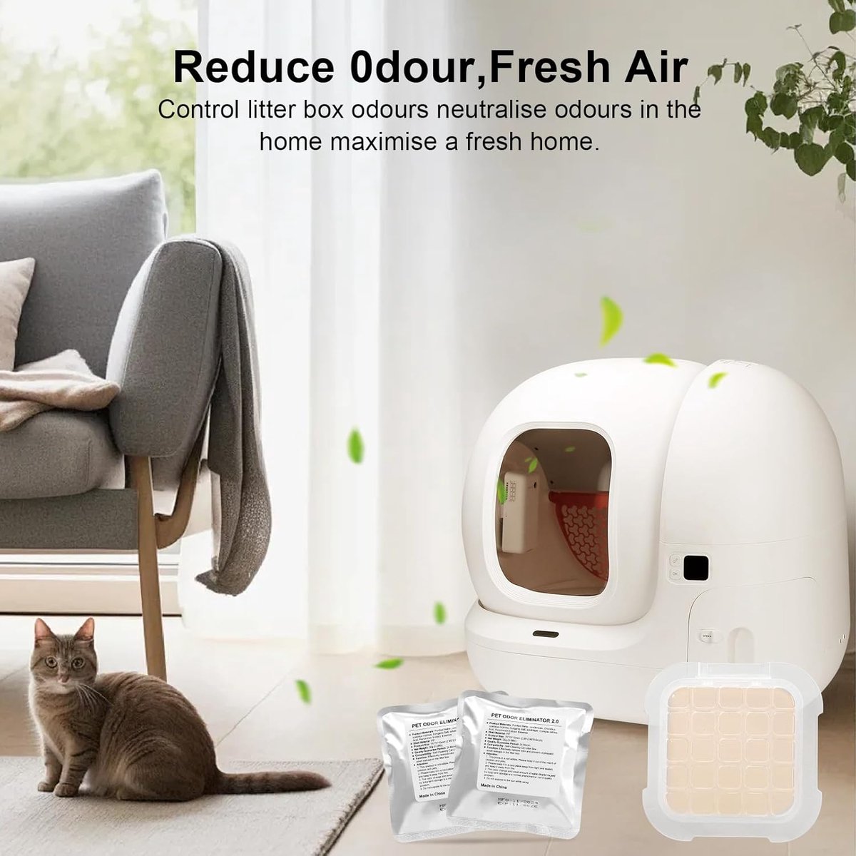Miniatuur van productfoto 5 van Geurverwijderaar voor Zelfreinigende Kattentoiletten - 3 Stuks