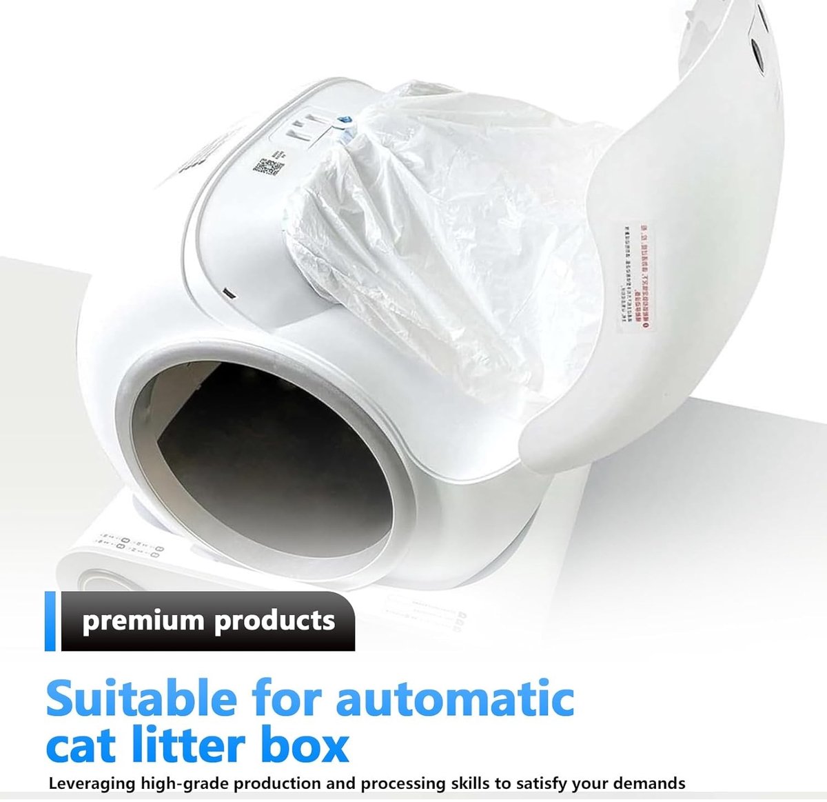 Miniatuur van productfoto 6 van Kattentoiletzakken - Blauw - Voor zelfreinigende kattenbakken - Krasbestendig - Voor Katten