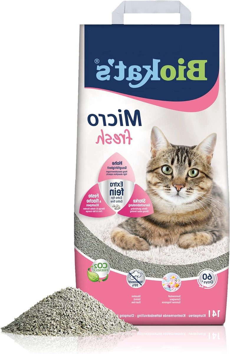 Miniatuur van productfoto 7 van Kattenbakvulling Klontvormend - Fijne Korrel - Geur Neutraliseren - Extra Fijne Korrel - 14 Liter - Natuurlijk