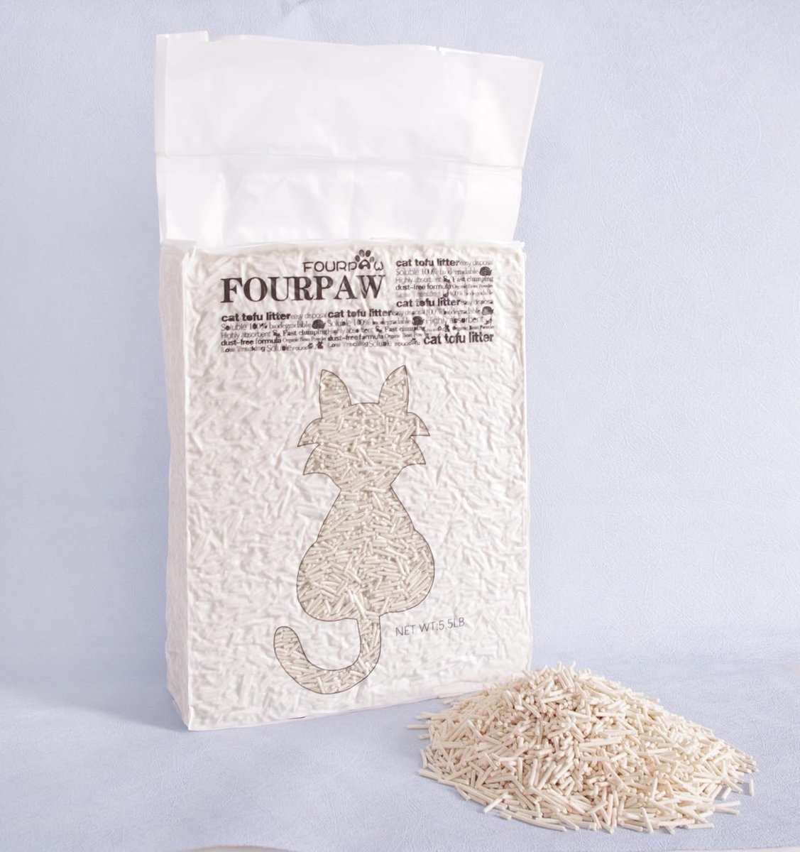Miniatuur van productfoto 5 van Kattenbakvulling Tofu - Plakkerige korrels - Hygiënisch voor kat - Klonterend en stofvrij - 2.5 kg - Natuurlijk