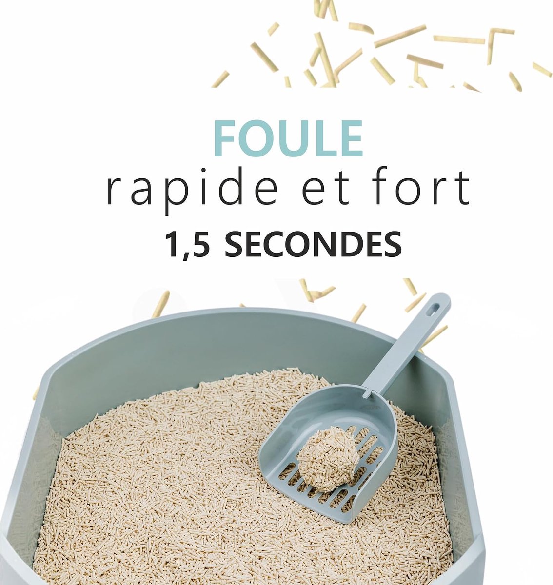 Miniatuur van productfoto 4 van Kattenbakvulling Tofu - Plantaardig Zand - Kattenbak Onderhoud - Snelle Klontvorming - 6 Liter - Groen