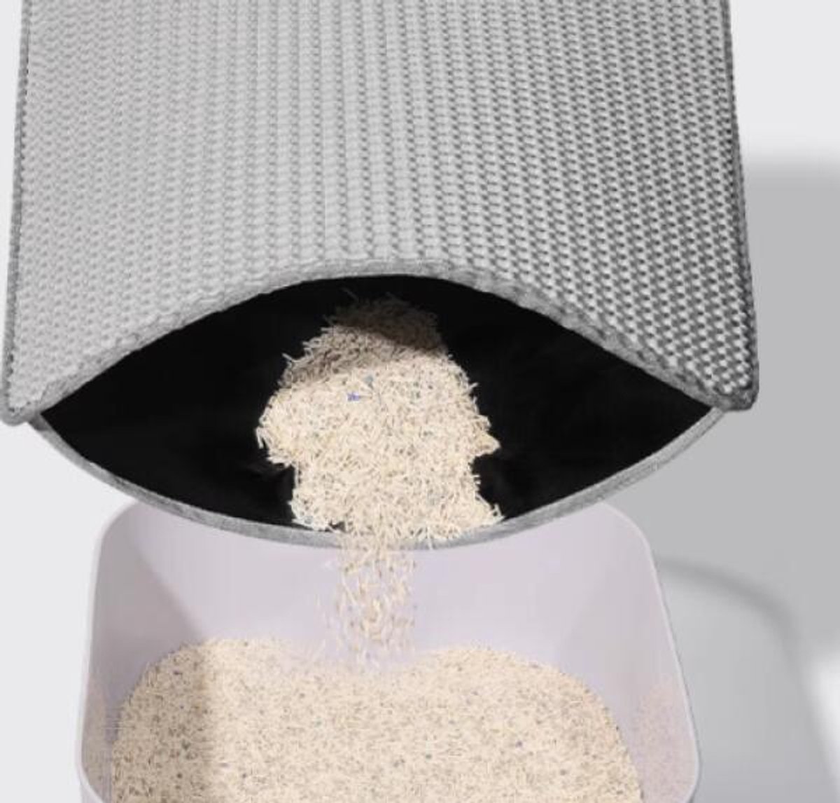 Miniatuur van productfoto 3 van Kattenbakmat - Grit Opvanger - 40 x 50 cm - Waterdicht - Dubbele laag - Honingraatstructuur - Placemat Kat - Schoonloopmat Kattenbak - Kattenbak Accessoires - Uitloopmat - Katten Mat - Grijs