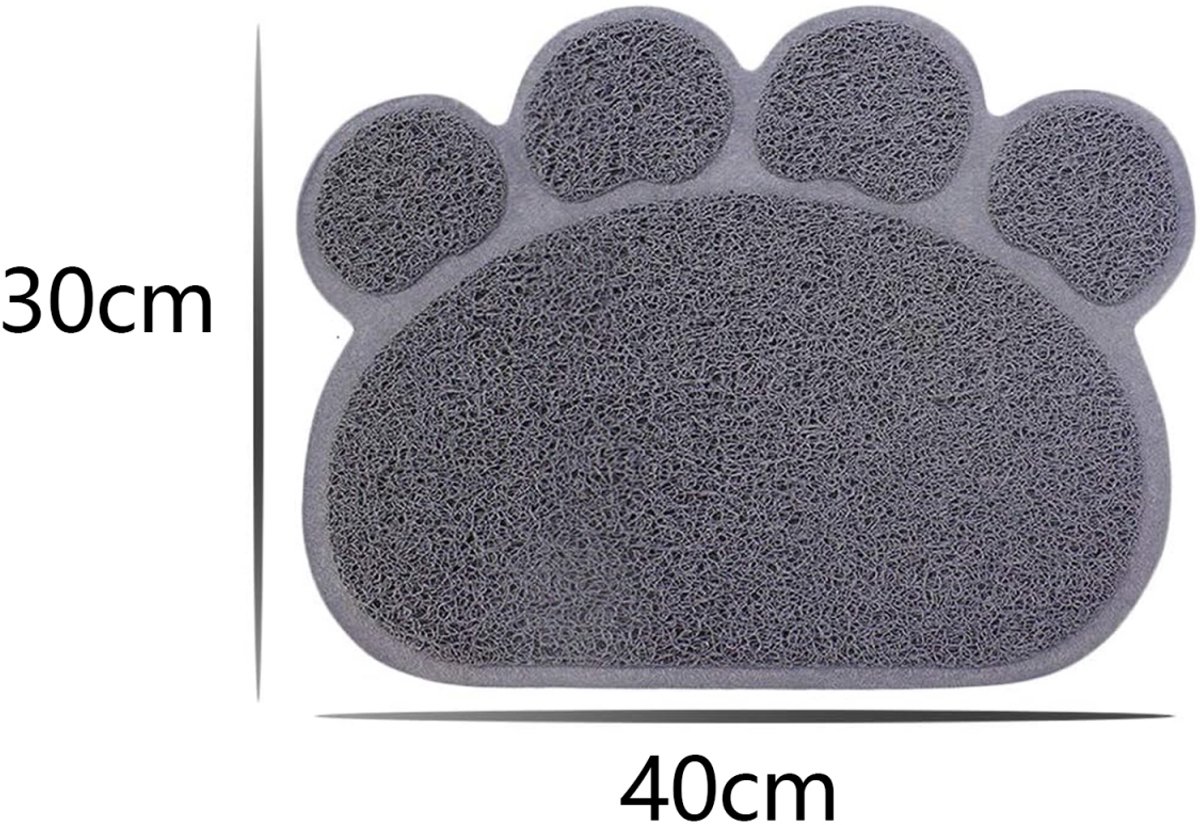 Miniatuur van productfoto 7 van Kattenbakmat - Wasbare tapijtmat - Waterdichte PVC antislip kattenmat - Schoonloopmat Kattenbak - Kattenbak Accessoires - Binnenmat voor kittens - Kattenverzorging - Kat Benodigdheden - 40x30cm