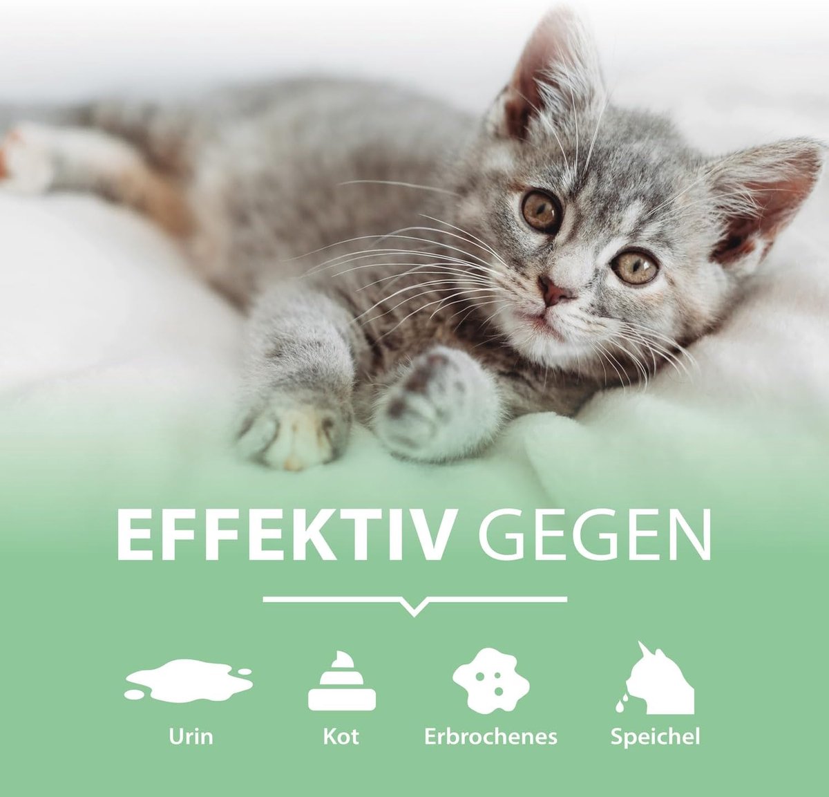 Miniatuur van productfoto 3 van Katten Urineverwijderaar Spray – 100 ml – Enzymreiniger tegen Urinegeur & Vlekken – Voor Bank, Auto, Kattenbak & Textiel